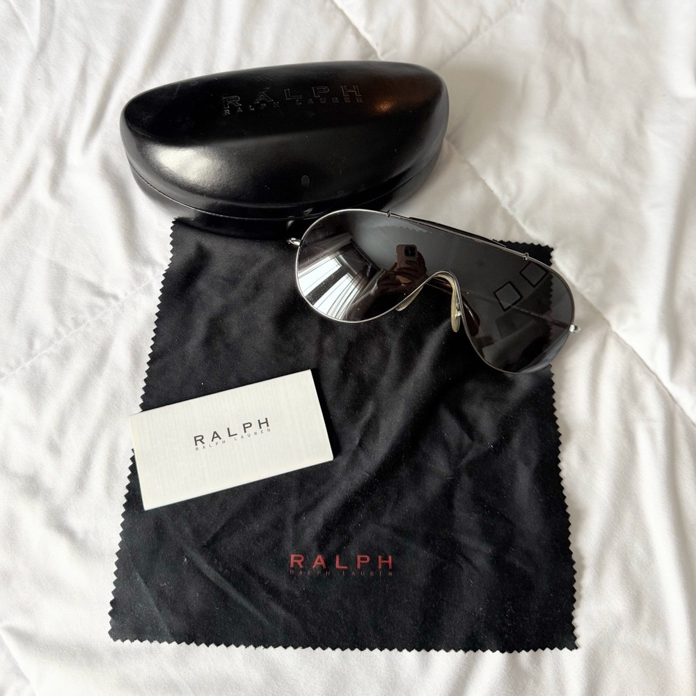 Ralph Black Aviator Sunglasses